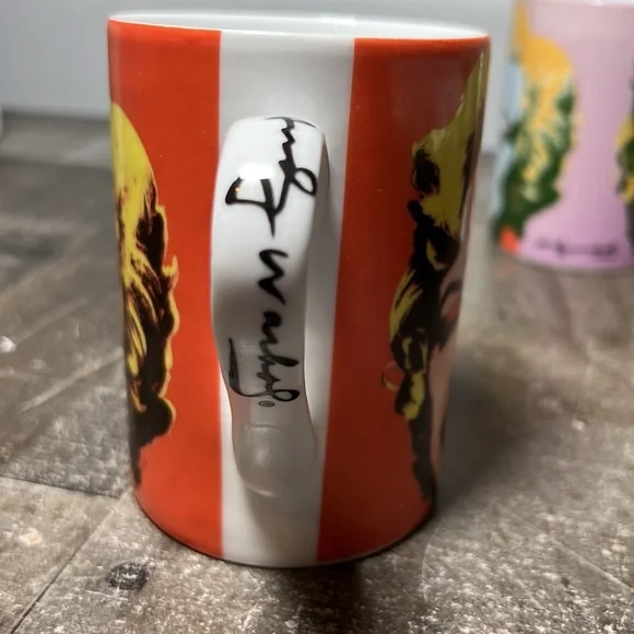 Vintage Andy Warhol Marilyn Monroe - Set of 4 Mugs Block Pop Art 1997 NIB - Picture 8 of 12